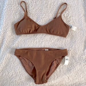 Brown Aerie Bikini set